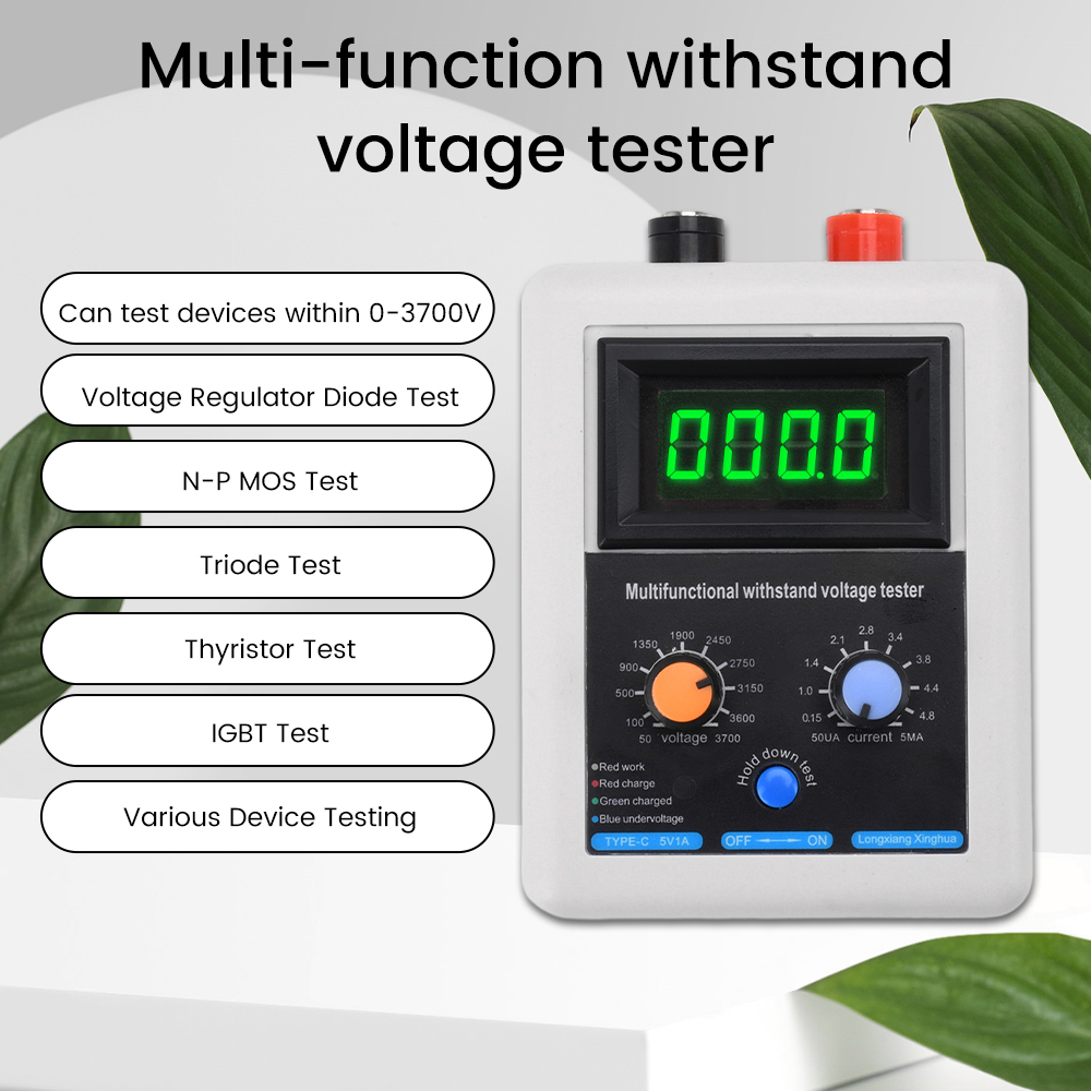 0-3500V IGBT Tester Transistor Withstand Voltage Tester Diode MOS Triode MOV LED Voltage Capability Tester — reference image 2
