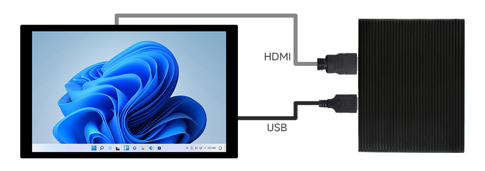 10.1inch Capacitive Touch Display for Raspberry Pi/Jetson Nano/PC, 10-Point, 1280×800 HDMI, Full Color — reference image 2