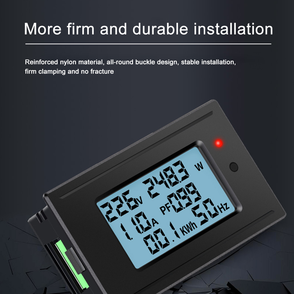 1100W/2200W/4400W/22000W Voltmeter Ammeter AC 5A/10A/20A/100A Power Electricity Meter HD Digital Display Voltage Current Meters — reference image 6