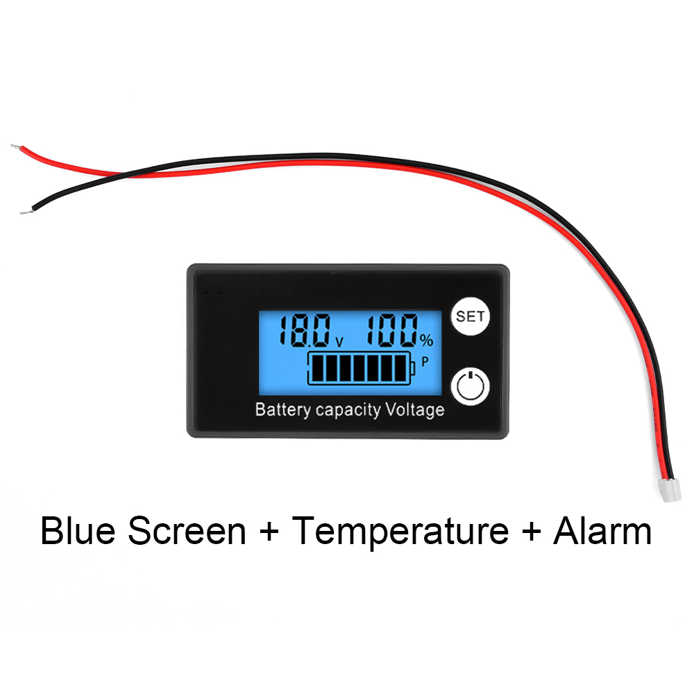 DC 8-100V Battery Capacity Indicator LCD Digital Electricity Meter Lead-acid Lithium LiFe PO4 Voltage Tester for Car Motorcycle — reference image 6