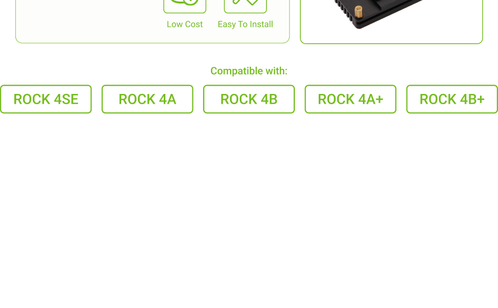 Radxa Heatsink for ROCK 4, Designed for Radxa ROCK 4 Series, Easy to Install and Remove. — reference image 3