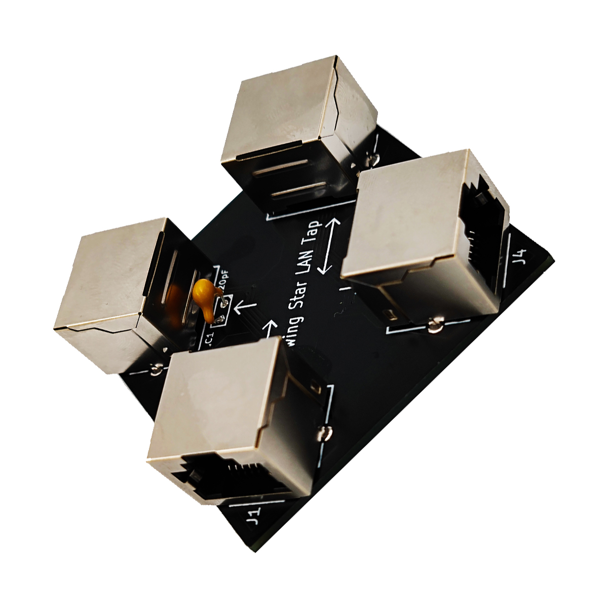 Throwing Star LAN Tap Passive Ethernet Tap Network Packet Capture Mod Replica Monitoring Ethernet Communication — reference image 1