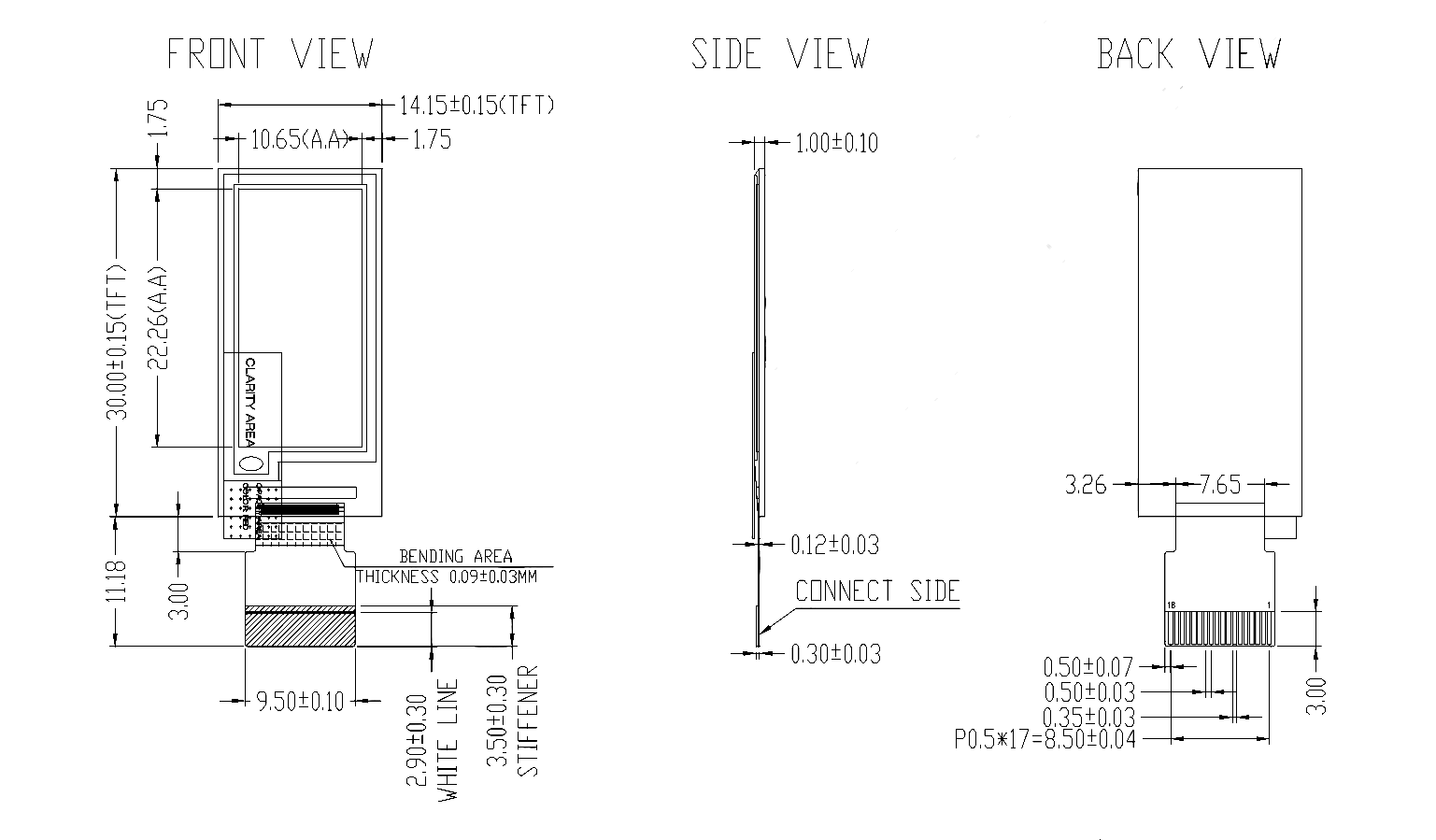 Mini Ultra Compact 0.97 Inch E-Ink Screen 184×88 Resolution 18PIN FPC SPI Small Epaper Display — reference image 1