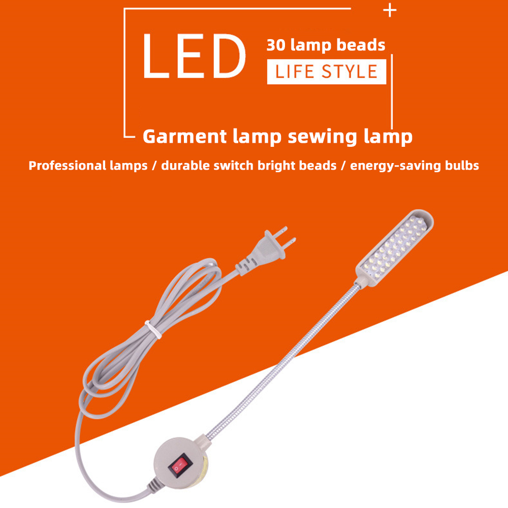 30 LED Industrial Sewing Machine Lighting Lamp Clothing Machine Accessories Work Light 360° Flexible Gooseneck Industrial Lights — reference image 7