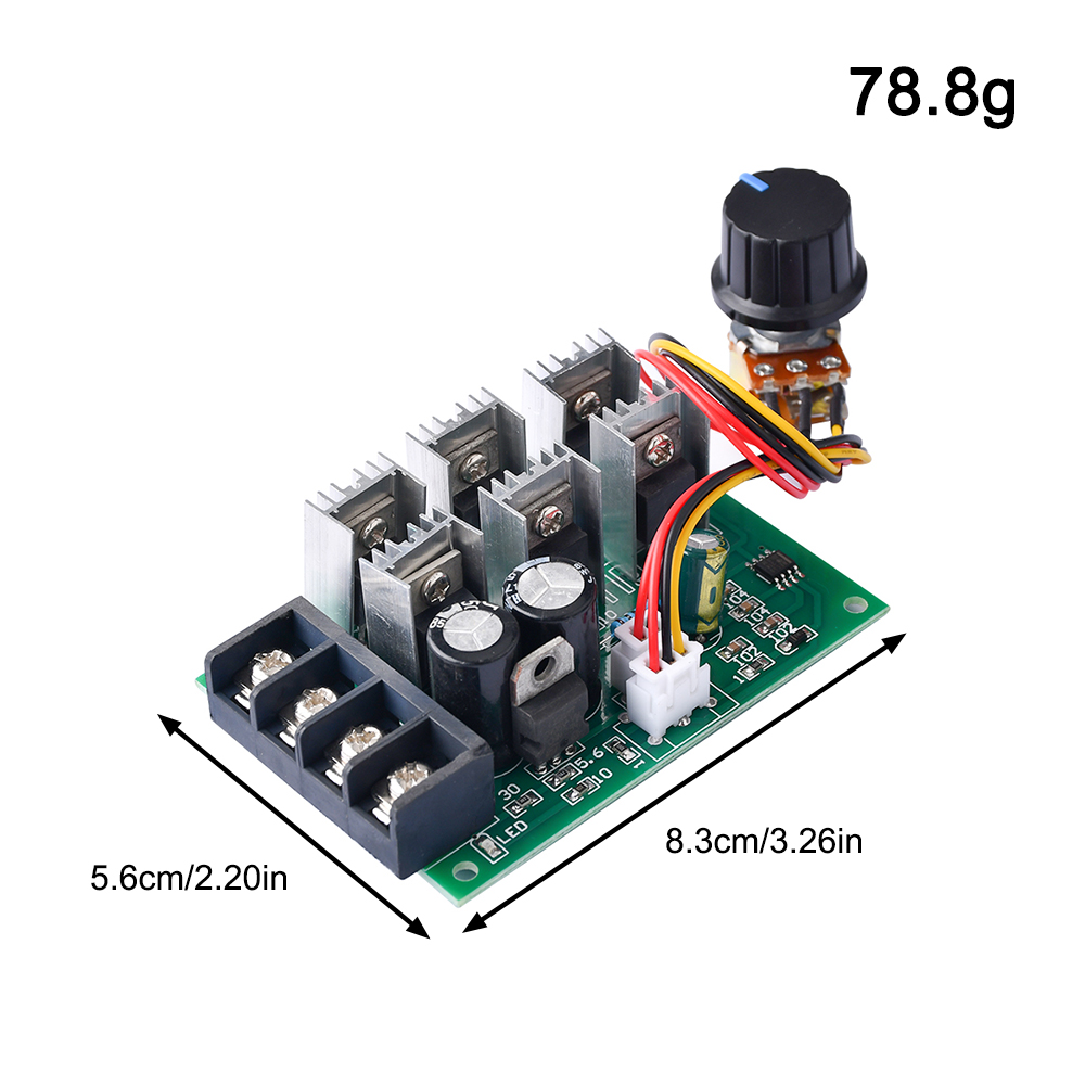 DC9-55V DC Motor Speed Regulator 12V 24V 36V 48V High Power Drive Module PWM Motor Speed Controller 40A Current Regulator — reference image 7