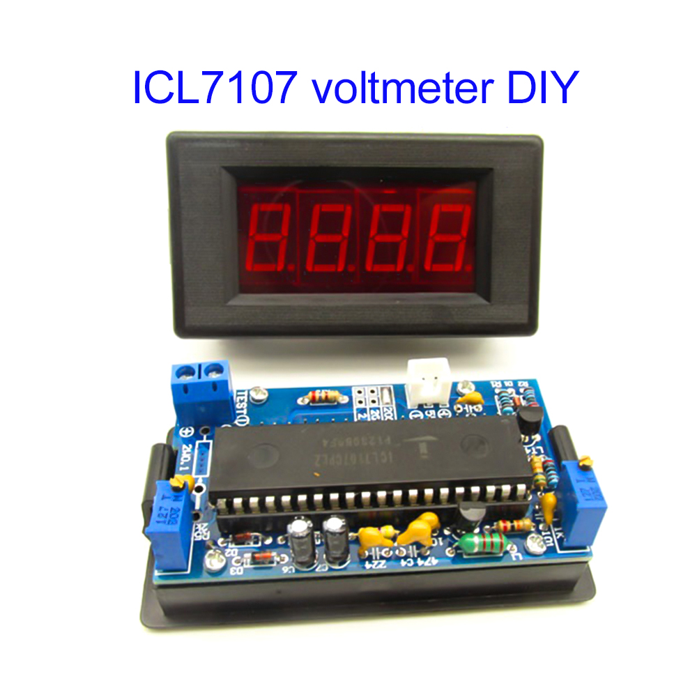 ICL7107 Voltmeter DIY Kit Parts DC 5V Digital Voltmeter Module e-learning training production welding exercise parts kit diy — reference image 5