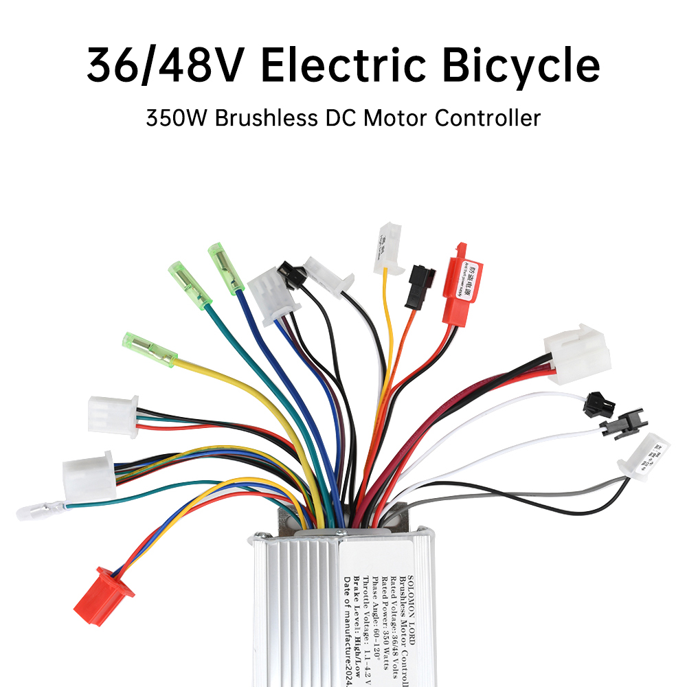 Accesorios para bicicletas eléctricas 36V/48V 350W Controlador de motor CC sin escobillas 15-18A para bicicleta eléctrica y patinete eléctrico — imagen de referencia 6
