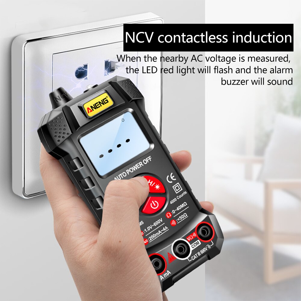 ANENG M167 Digital Mini Multimeter Profesional 4000 Counts AC/DC Electrical Instruments Tester Auto Range Meter Multimetro Tool — reference image 6