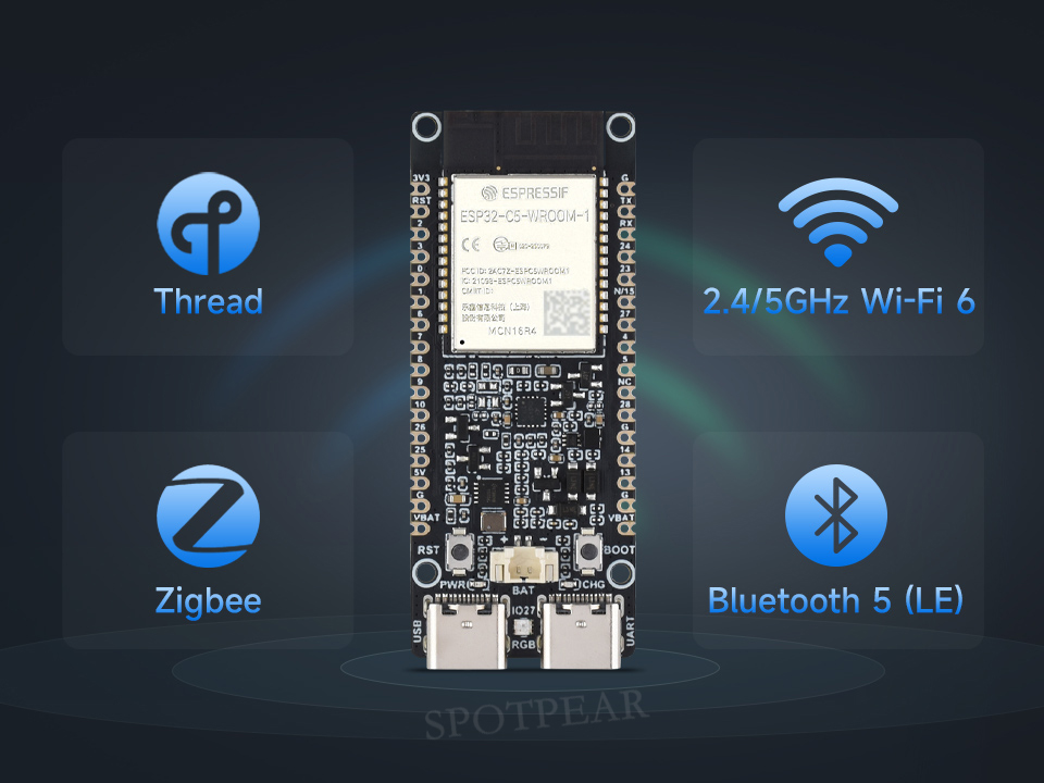 ESP32-C5 WIFI6 Development Board ESP32-C5-WROOM-1 N16R8 — reference image 4