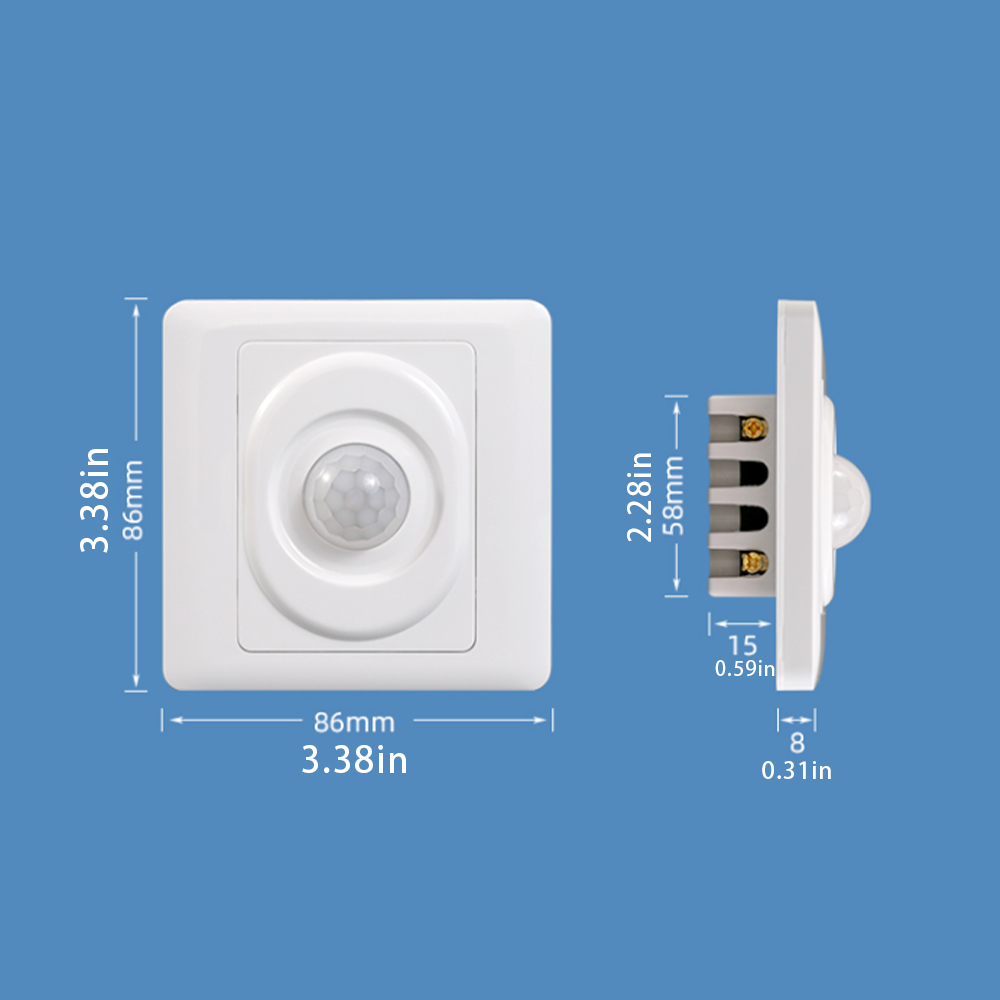 220V LED PIR Automatic Sensor Light Switch Infrared Motion Sensor LED Night Light Home Indoor Outdoor Sensor Light Switch — reference image 5