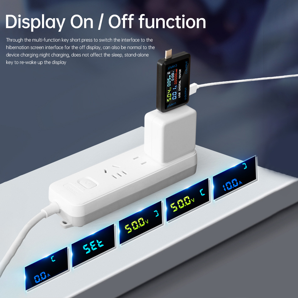 USB Tester 10 in 1 DC Digital Voltmeter Amperimetro Current Meter Volt Ammeter Detector Power Bank Charger Indicator Type C USB — reference image 8