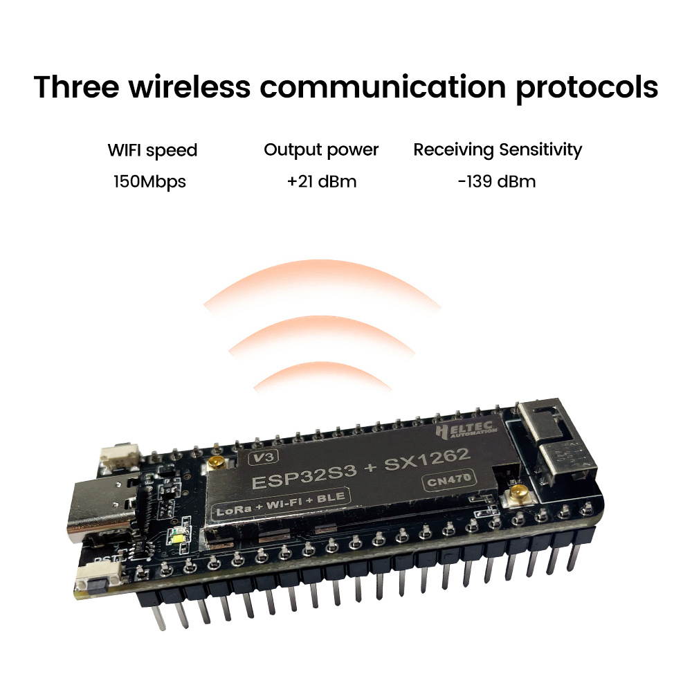433-510MHZ/ 863-928MHZ Wireless stick lite ESP32+LoRa V3 development board compatible with ESP32-S3 node Type – C — reference image 4