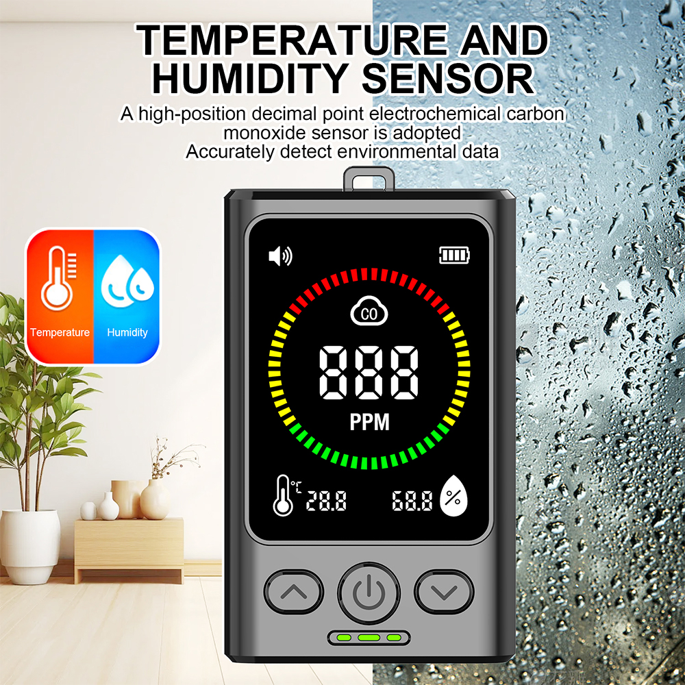 Air Quality Detector Carbon Dioxide Detector Agricultural Production Greenhouse Gas Monitor Air Quality Tester CO2 Meter — reference image 5