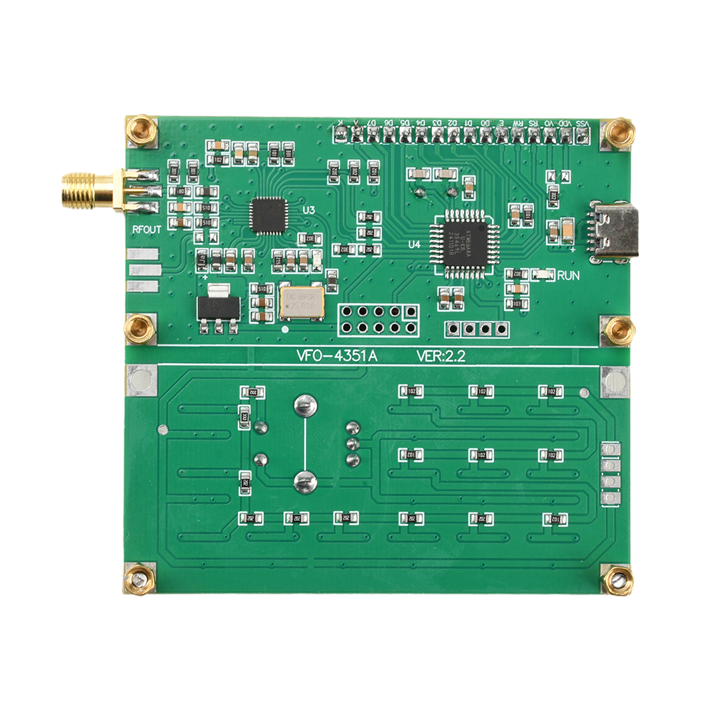 DC 4.5V-5.5V 35MHz-4400MHz RF Signal Generator Adf4351 Signal Source Module SMA Standard Interface Inner Hole Type C — reference image 9