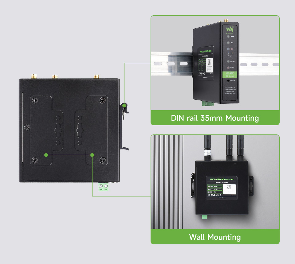 Industrial 4G LTE Router, Multiple VPN Protocols Support, 3-ch Ethernet Ports, WIFI High-Speed Internet, Dual Qualcomm Chips — reference image 14