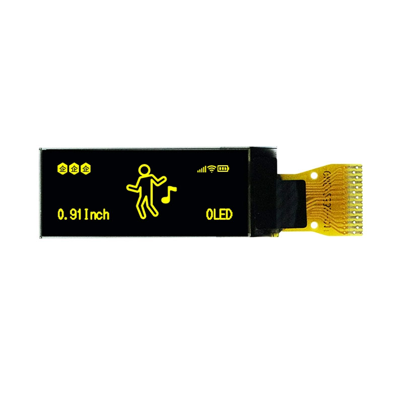0.91-inch OLED Display Module – SSD1306 Driver, 128×32 Resolution, Monochrome (White/Blue/Yellow), I2C Interface, Bare Panel — reference image 8