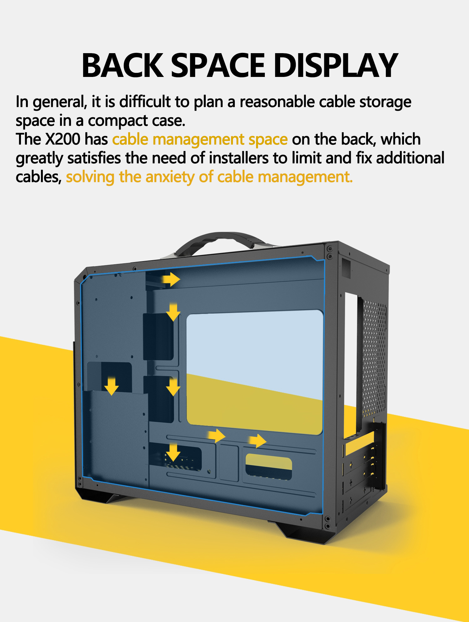 Power Train X200 MINI-ITX Handheld Computer Case Glass Side Transparent Case 240 Water Cooled MATX Desktop Small Host Case — reference image 6