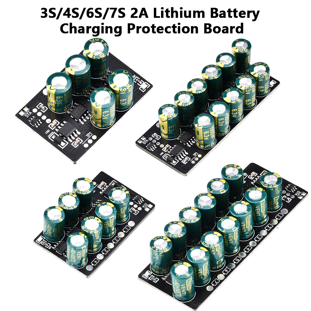 3S 4S 6S 7S Balance Li-ion Lifepo4 LTO Lithium Battery 2A Capacitive Active Balancer Board Equalizer 22AWG For Battery Diy — reference image 6