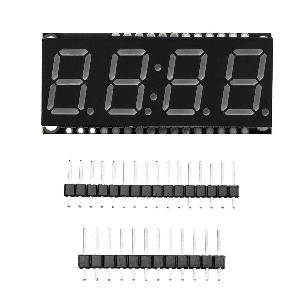 HT16K33 LED Display Module for Arduino 4 Digit 7 Segment 0.56 inch Time Clock Indicator Tube Module Red Blue Green Yellow White — reference image 7