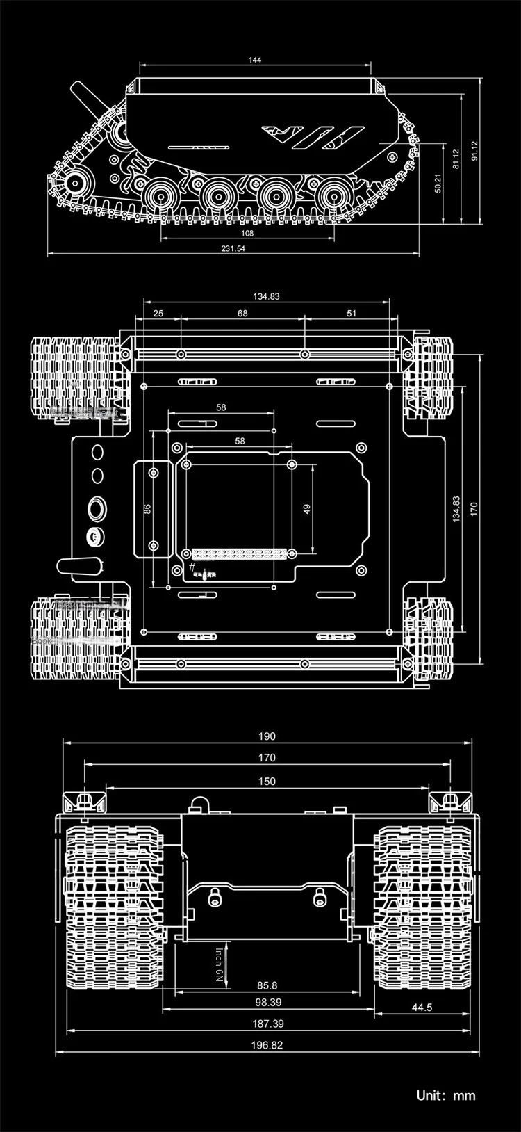 Waveshare Flexible And Expandable 6×4 Off-Road UGV, With Extension Rails and ESP32 Slave Computer — reference image 17