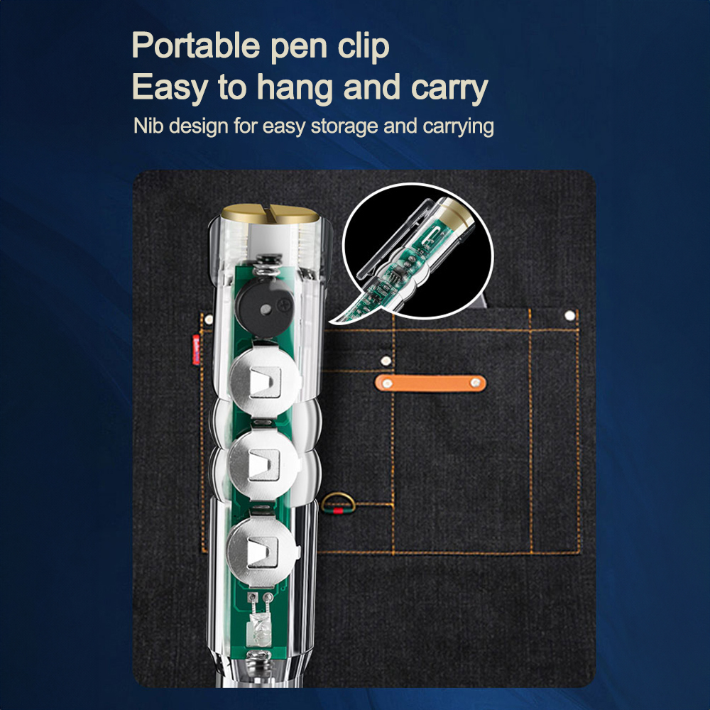 AC24-250V DC12-24V Intelligent Voltage Tester Pen Electric Screwdriver Test Pencil Induction Power Detector Circuit Indicator — reference image 12