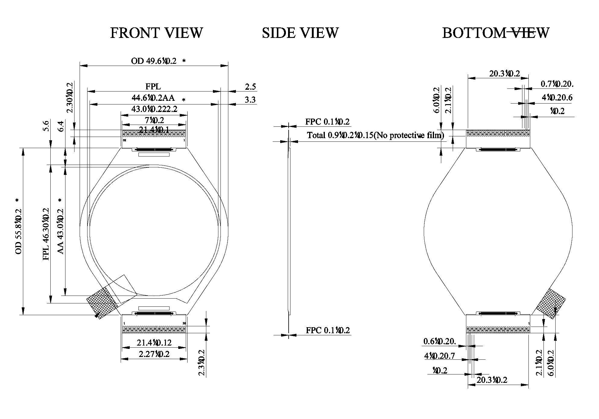 1.69″ Circular Spectra 6 Color E-Ink Display 400×400 pixels 262K Color e-Paper 236 PPI Screen — reference image 4