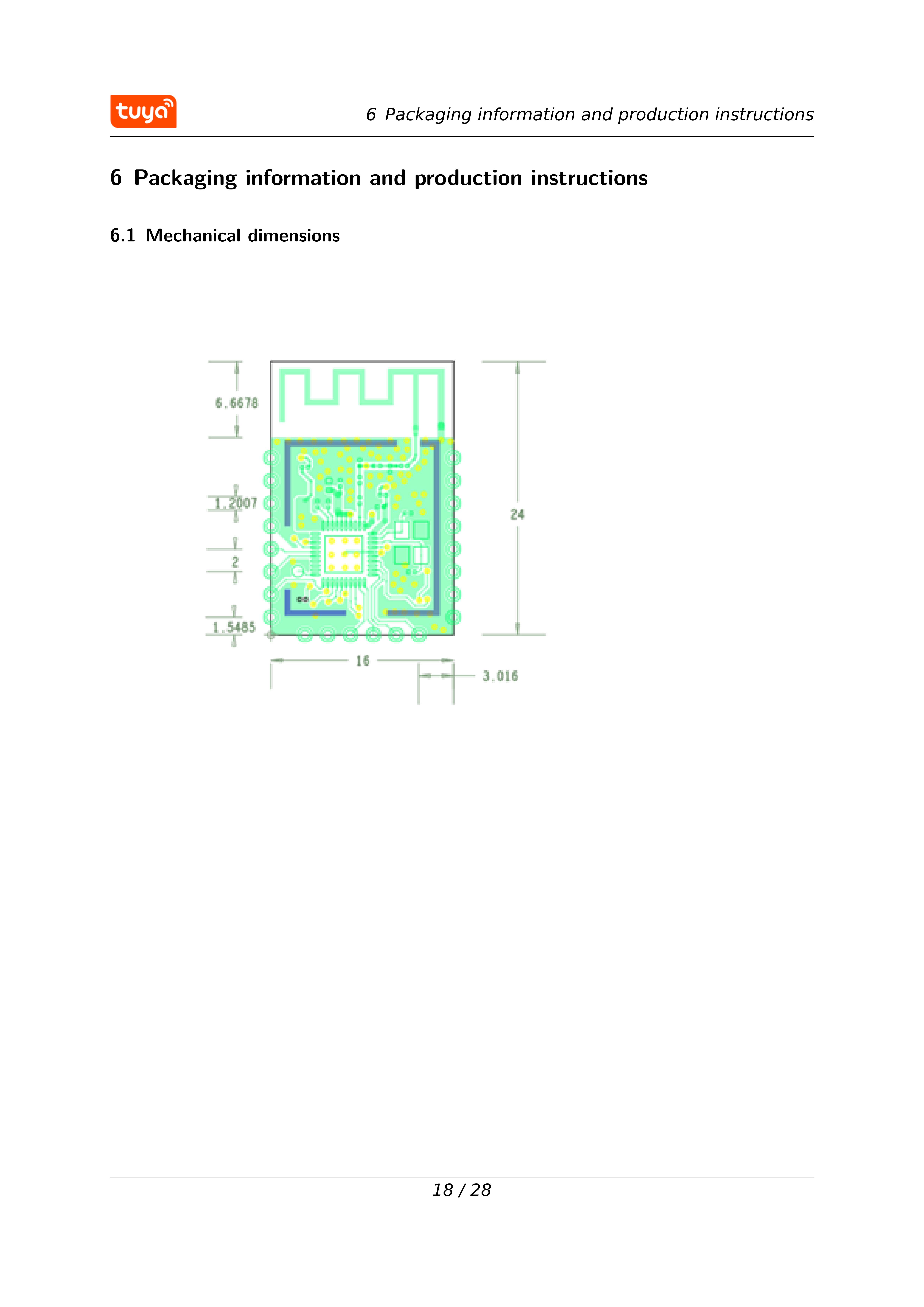 Tuya WBR3 Module Wi-Fi/Bluetooth RTL8720CF Chip Low Power Embedded wbr3 Serial Transmission Module — reference image 18