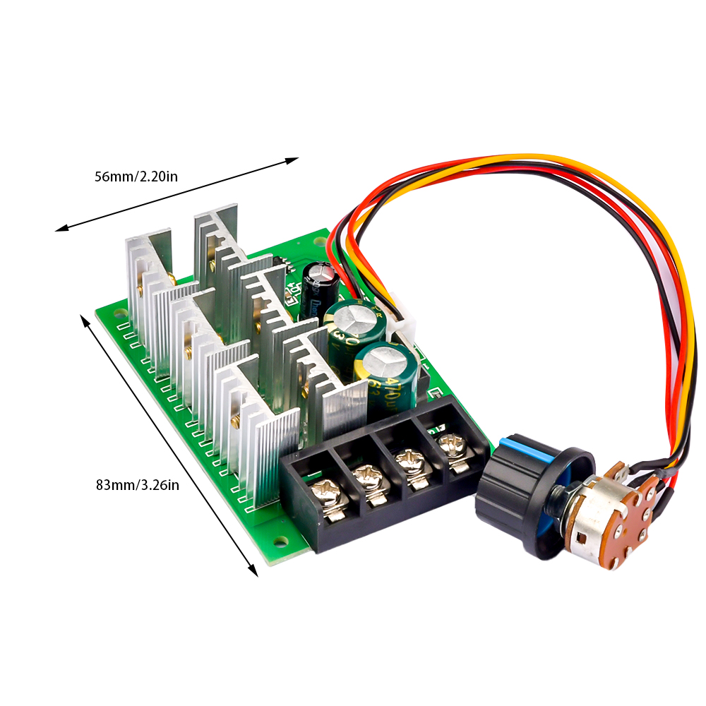 DC9-55V DC Motor Speed Regulator 12V 24V 36V 48V High Power Drive Module PWM Motor Speed Controller 40A Current Regulator — reference image 3