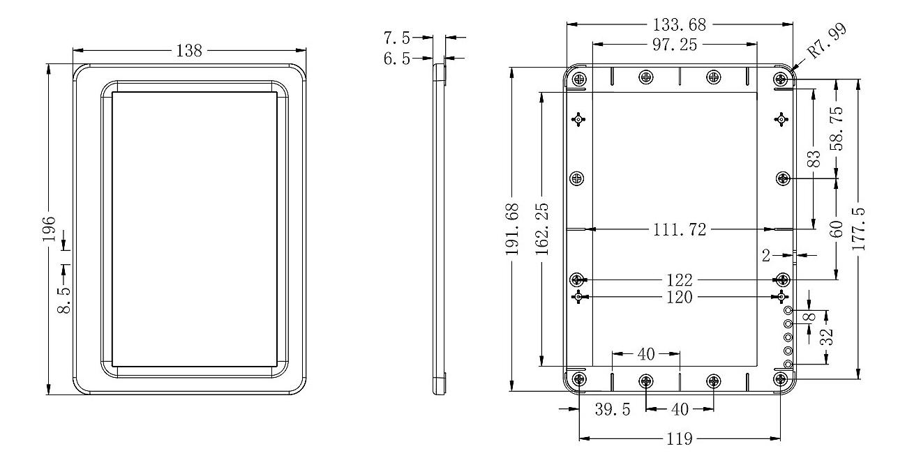 7.5″ 3-Color Electronic Shelf Label USB or WIFI 800×480 E-Ink Display — reference image 7