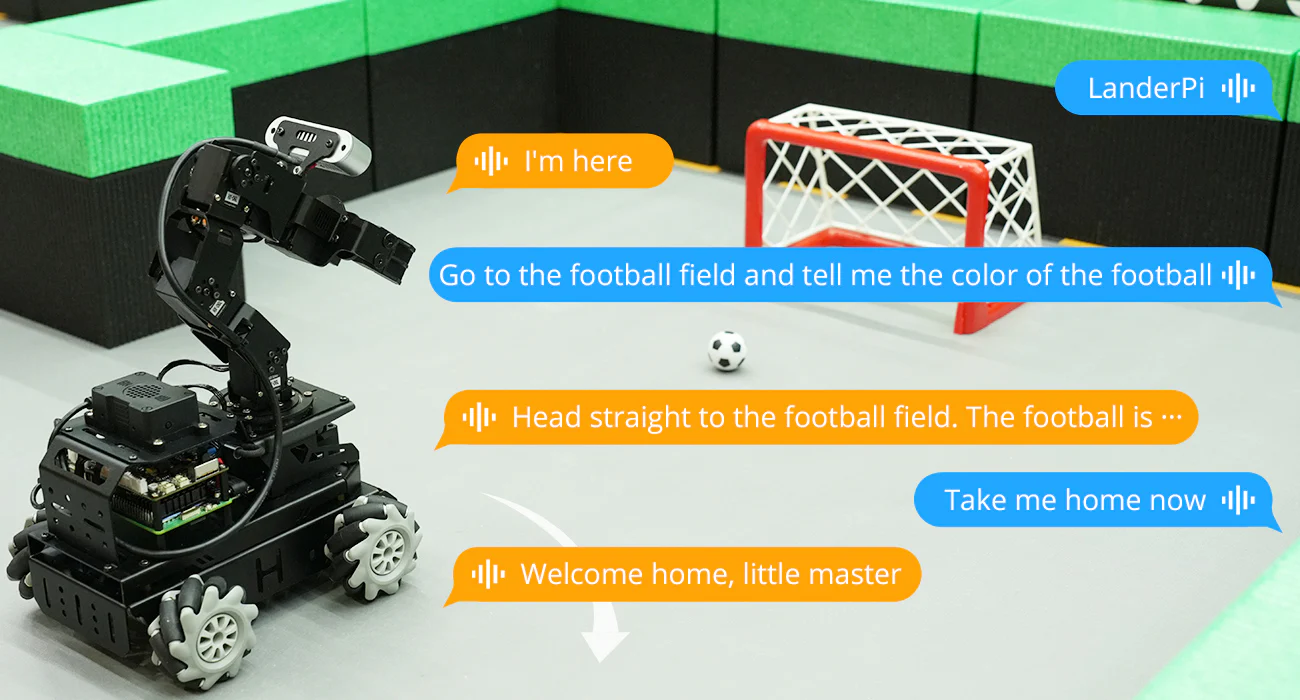 Hiwonder LanderPi: Raspberry Pi AI Robot Car with Vision Arm, ROS2 & ChatGPT Support — reference image 9