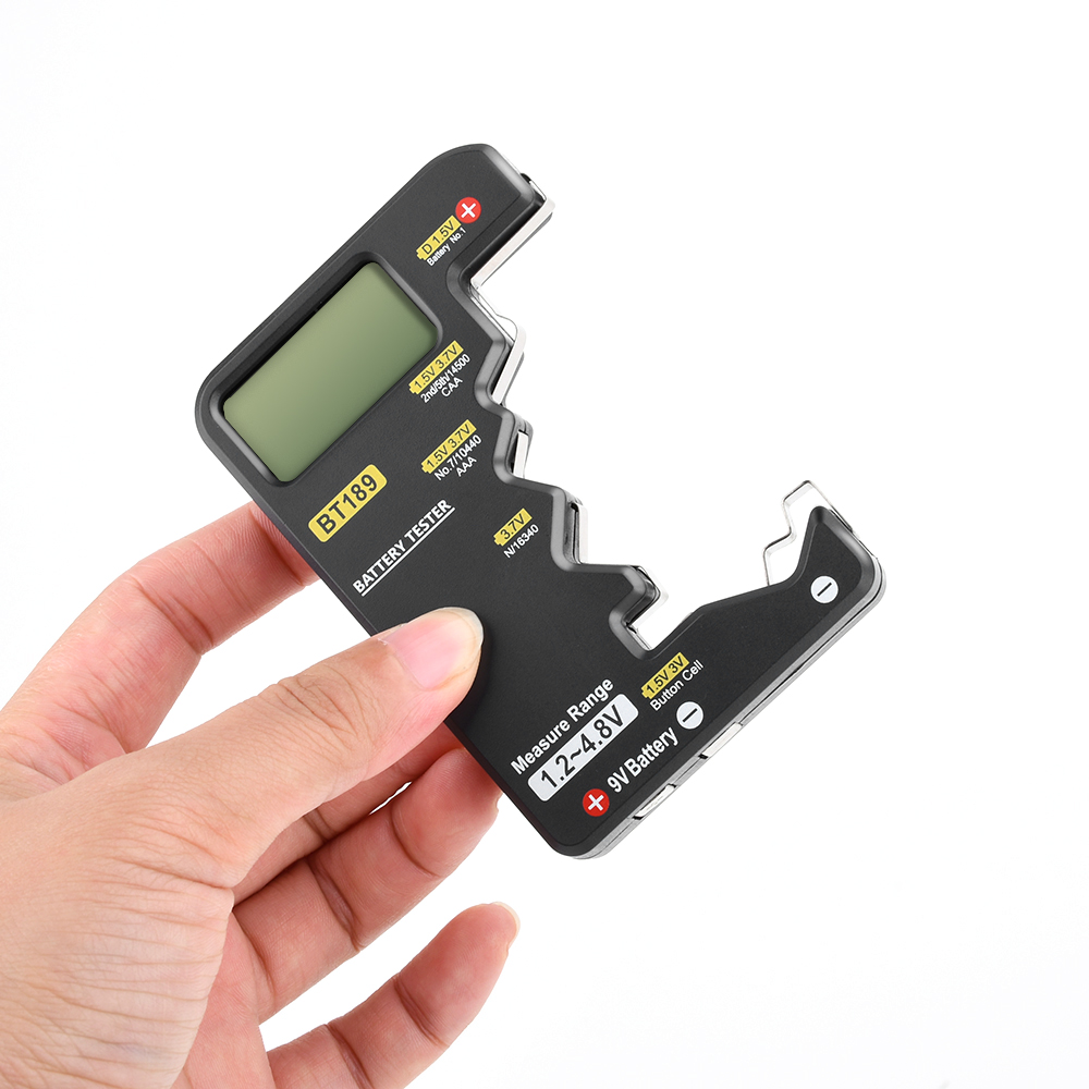BT189 Ultra-small Battery Tester 9V AAAAA Button Cell Universal Household LCD Digital Display Battery Tester Power Bank Detector — reference image 15