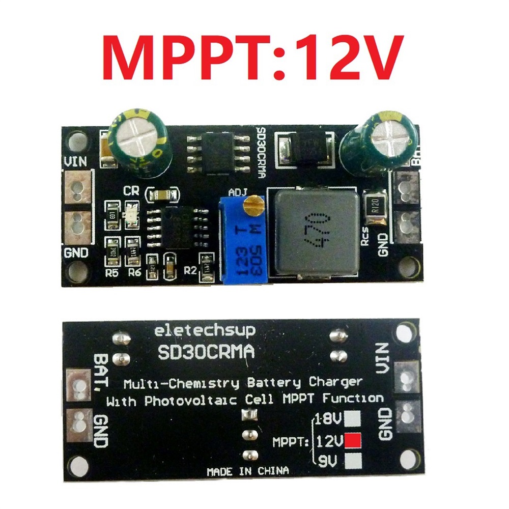 MPPT Solar Controller 1A 3.2V 3.7V 3.8V 7.4V 11.1V 14.8V Lithium LiFePO4 Titanate Battery Charger Module Battery Charging Board — reference image 7