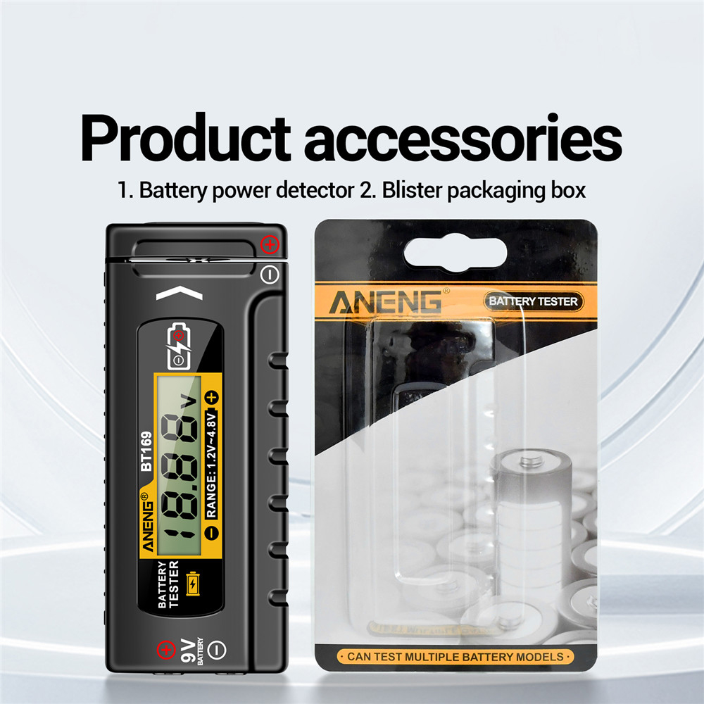 ANENG BT167 Battery Tester LCD Display C AA AAA D 9V 1.5V Universal Button Cell Detector Volt Test Checker Power Diagnostic Tool — reference image 17
