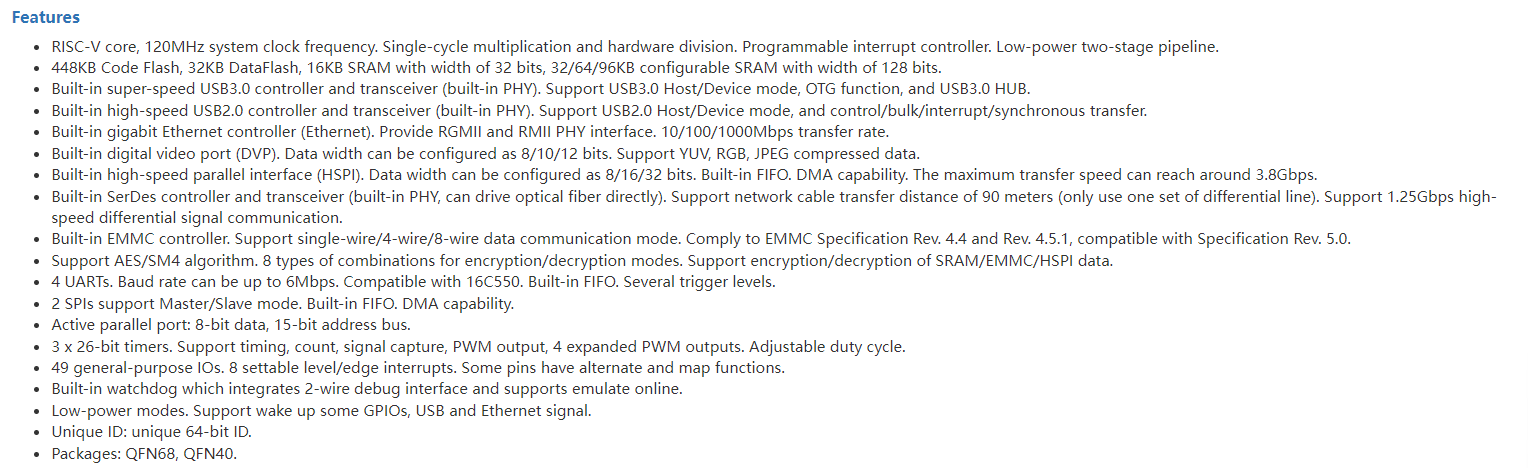 CH569 development board USB3.0 Super-Speed Interface MCU Gigabit Ethernet PHY HSPI CH569W-EVT Evaluation Board New Original — reference image 2