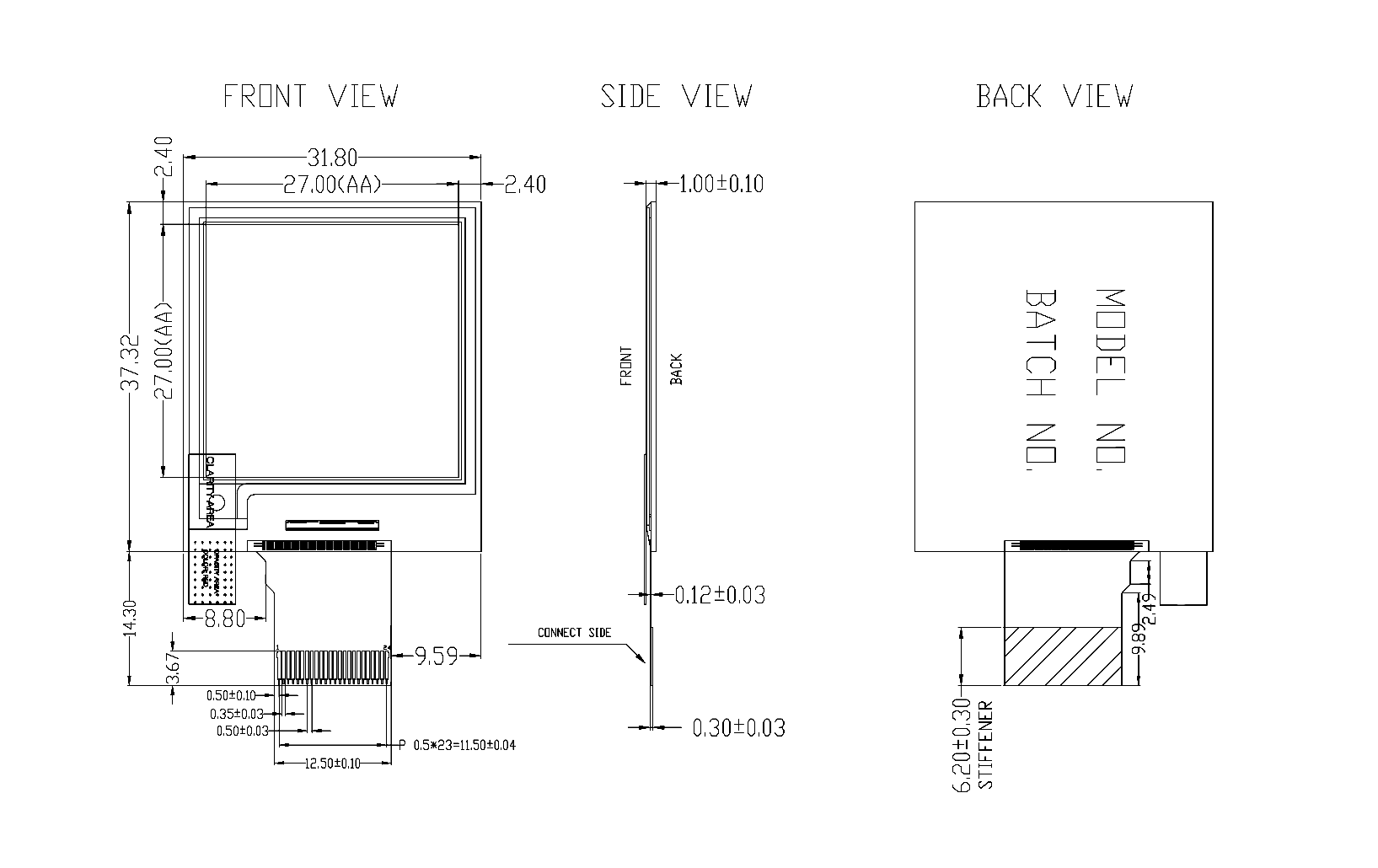 1.54 inch E-Paper Display Module 200×200 Resolution Wide Temperature Range for Industrial Use — reference image 11