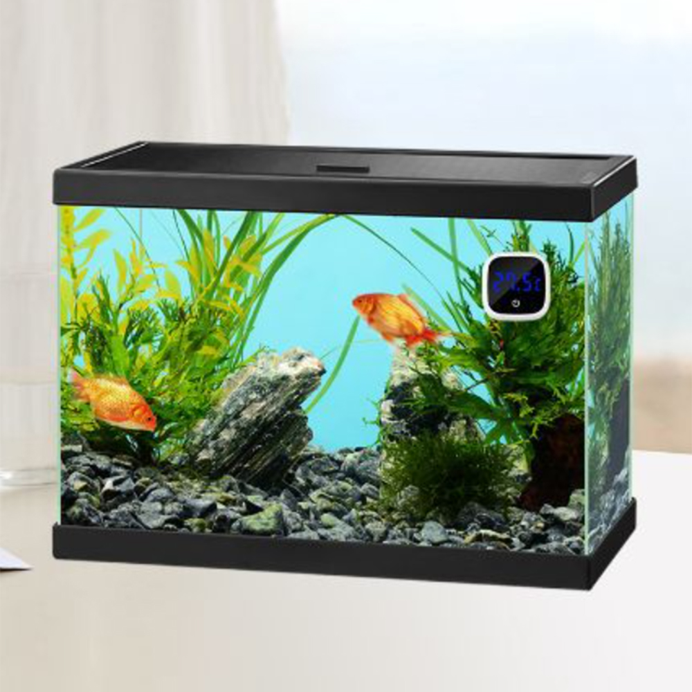 Fish Tank Thermometer High-precision Led Digital Display Electronic Aquarium Thermometer Tester Meter Gauge Dual Display White — reference image 6