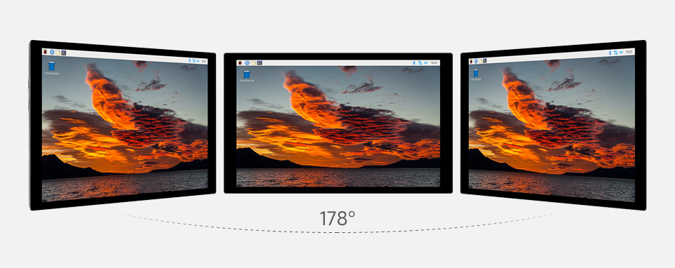 10.1inch Capacitive Touch Display for Raspberry Pi/Jetson Nano/PC, 10-Point, 1280×800 HDMI, Full Color — reference image 3