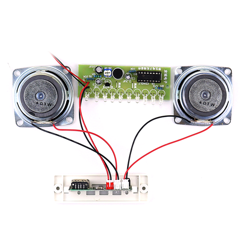 White DIY Electronic Kit Bluetooth Speaker Electronics DIY Soldering Project Kit Teaching Practice Bluetooth Stereo Speaker — reference image 8