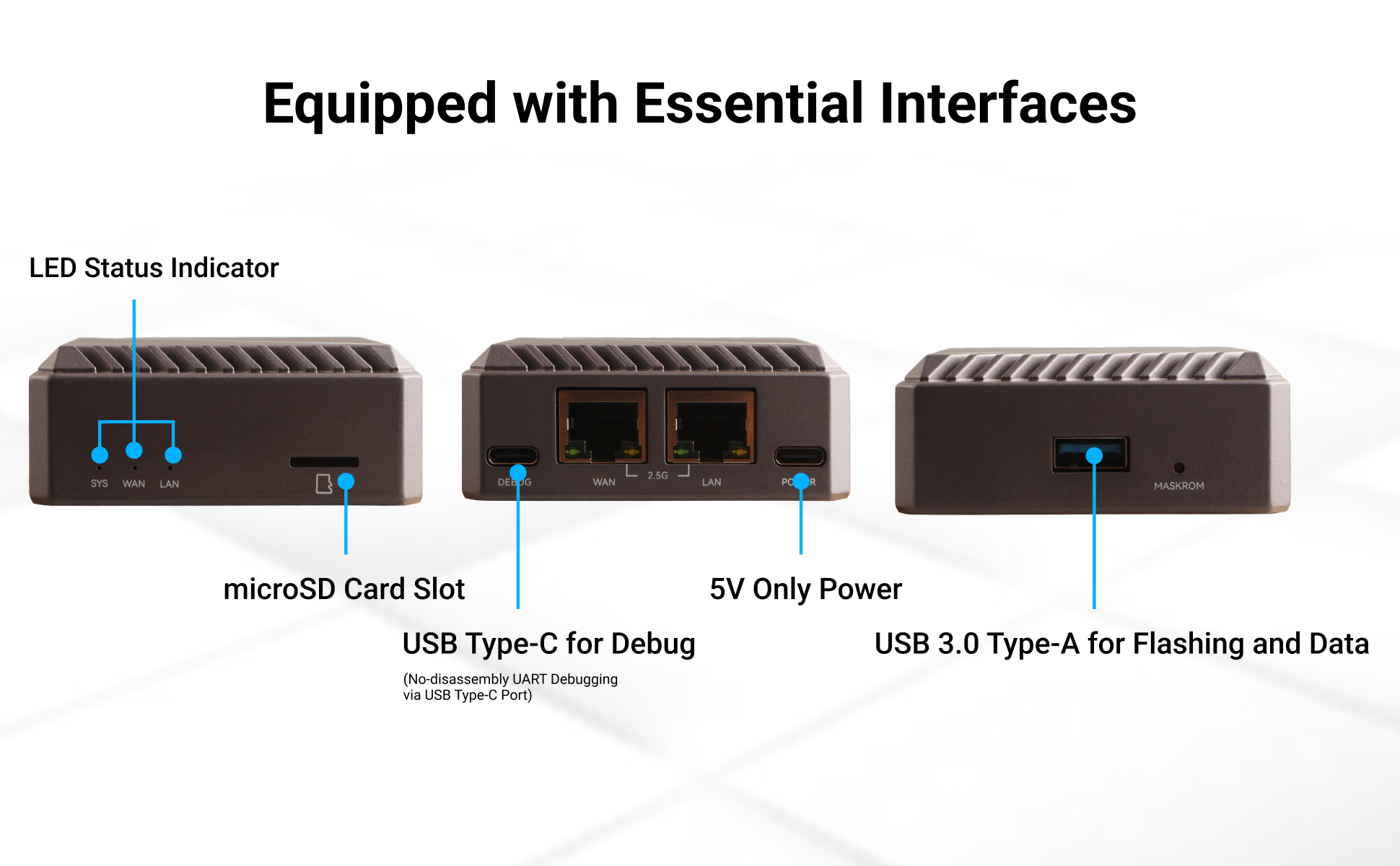 Radxa E52C RK3582, 6-core CPU, Dual 2.5 Gigabit Ethernet, CNC Aluminum Alloy Case, 5TOPs NPU — reference image 5