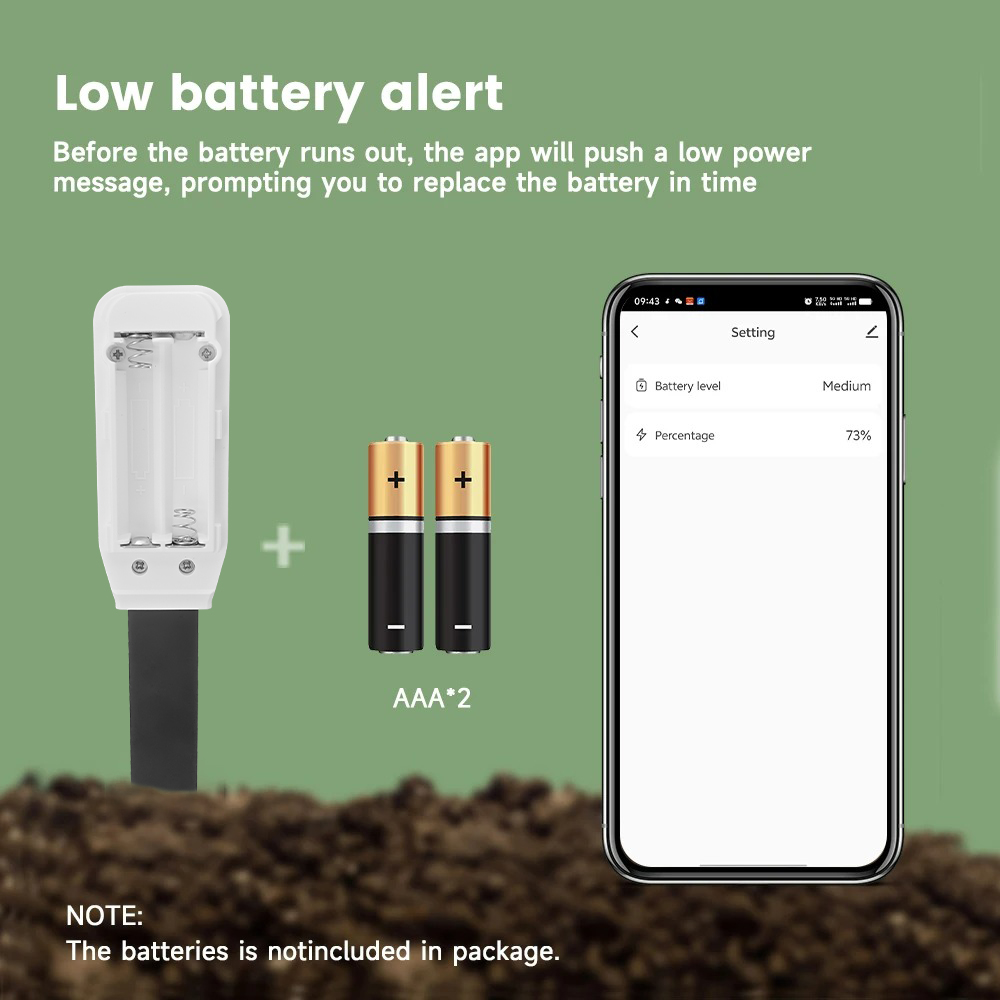 Tuya Soil Bluetooth Temperature Humidity Sensor Smart Tester Garden Automated Irrigation Detector Works With Alexa Google Home — reference image 8