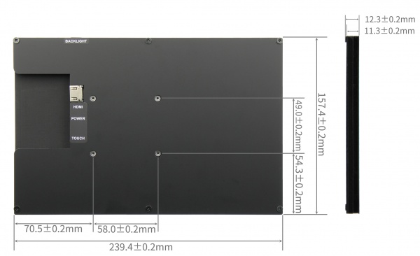 10.1 Inch 1280×800 Touch Screen IPS LCD for Computer Monitor for Switch Xbox 360 HDMI-compatible Display for Raspberry Pi — reference image 5