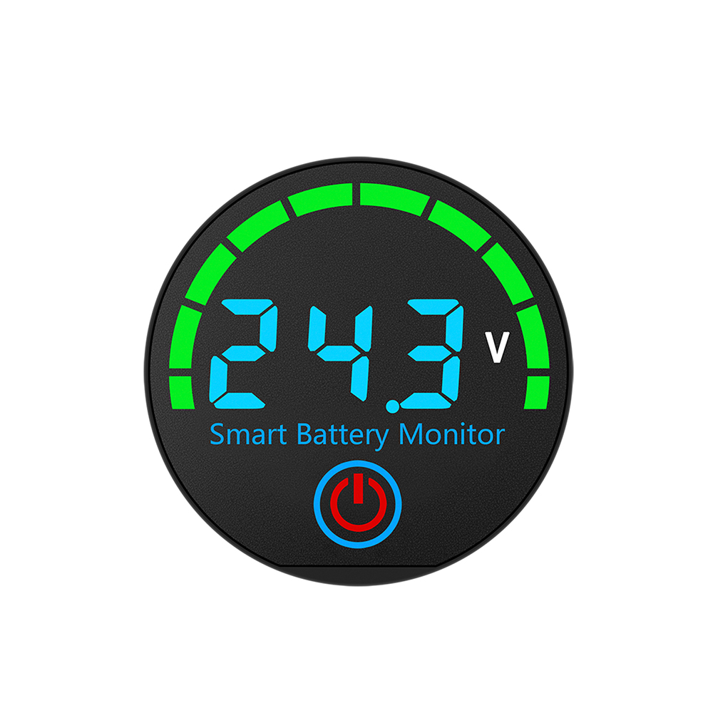 DC 7-55V Circular LED Indicator Voltage/Charge Monitor Level Indicator Voltage Battery Charging Tester Acid Lithium Battery — reference image 12