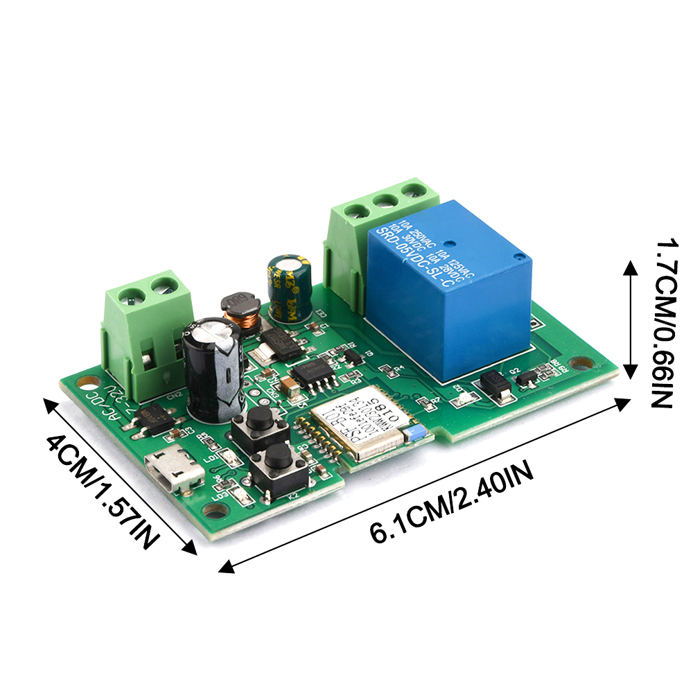 Ewelink Wifi RF Switch Module DC7-32V Wifi Relay Module Remote Control Self-lock Wireless Delay Relay for Smart Intelligent Home — reference image 1