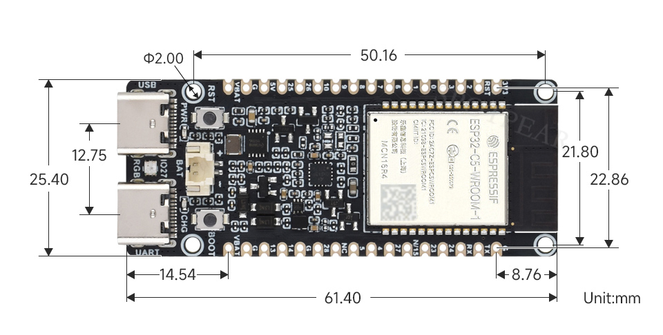 ESP32-C5 WIFI6 Development Board ESP32-C5-WROOM-1 N16R8 — reference image 9