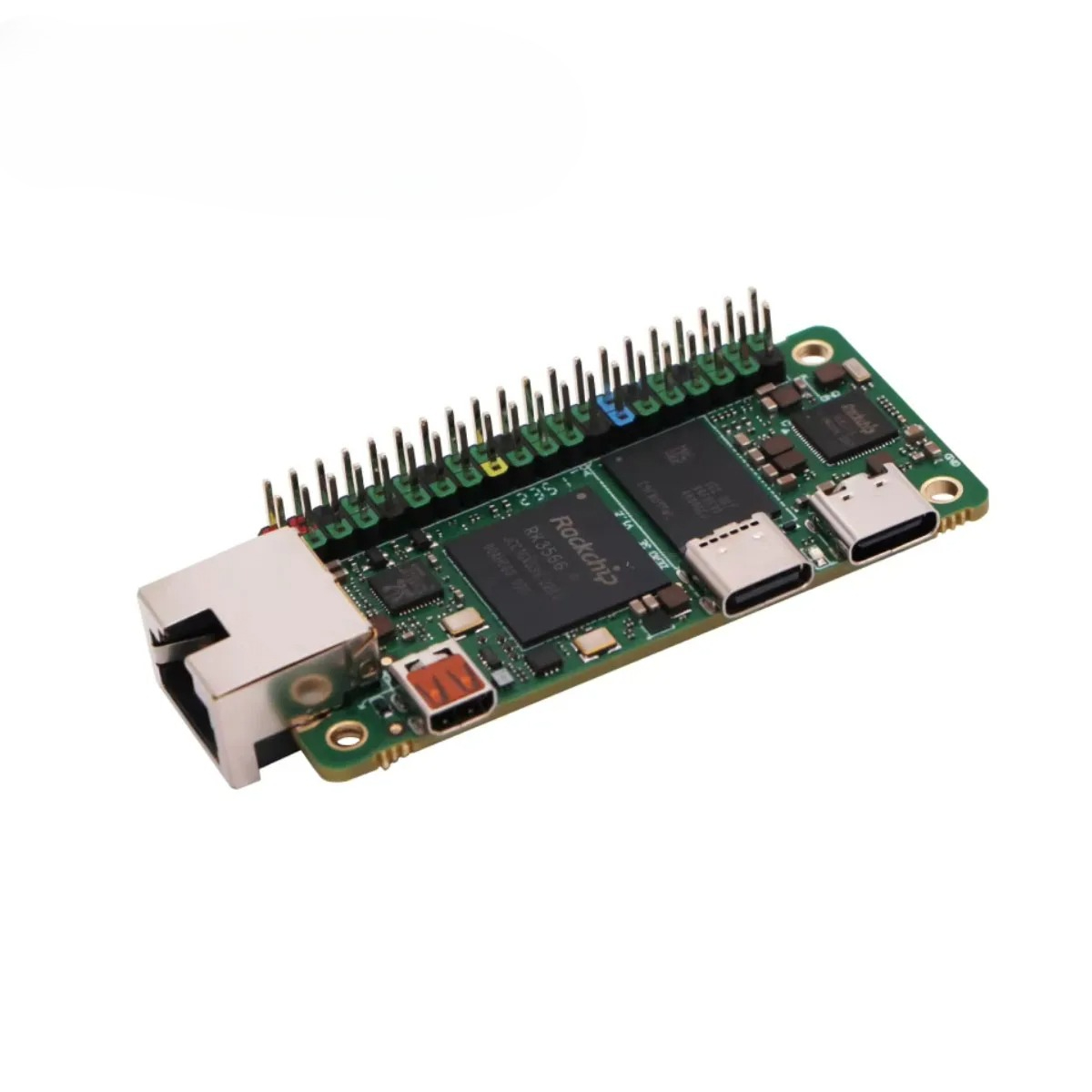 Radxa ZERO 3E RK3566 4-core CPU SBC, GPU, NPU, HDMI with 1080P Output, and Gigabit Ethernet, Single Board with Pin Header — reference image 2