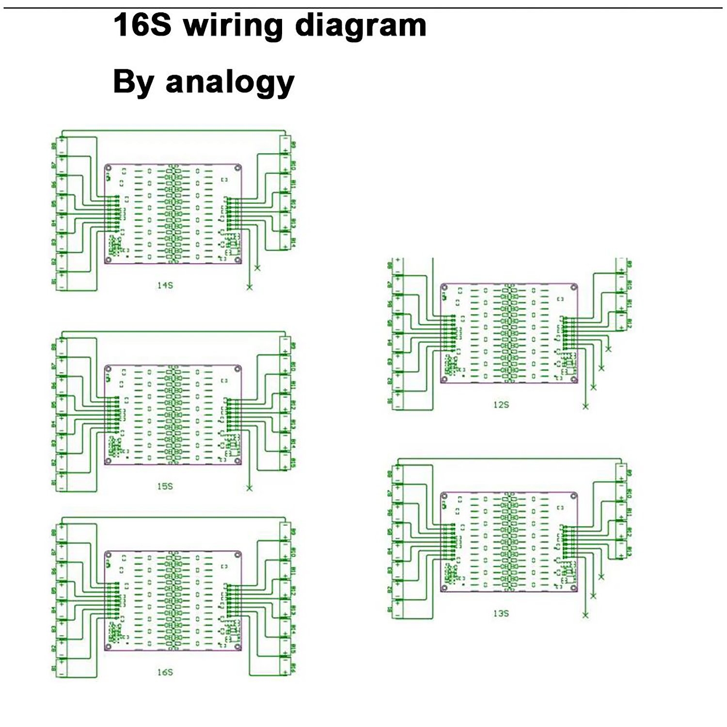 4S 8S 16S 6A Active Equalizer Lithium Battery Balancer Energy Transfer 10S 13S 14S Lifepo4 Li-ion 12V 24V 36V 48V BMS Protection — reference image 2
