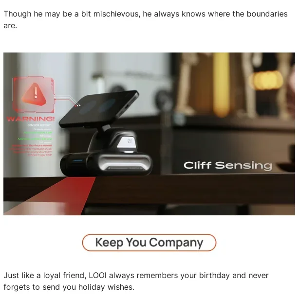 LOOI Smart Desktop Robot | AI Desktop Companion,ChatGPT Voice Interaction,Memory,Gesture& Face Recognition,Emotional Support — reference image 11