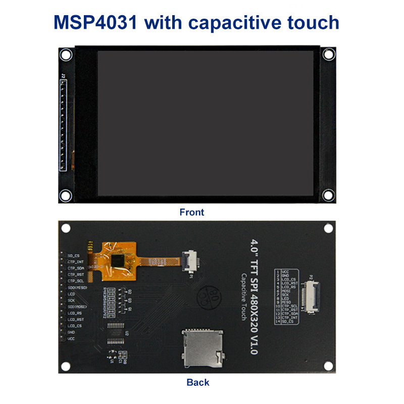 4.0 Inch 320X480 SPI TFT LCD Module ESP32 Display ST7796 TN Capacitive Touch LCD Screen for Arduino Mega2560 C51 STM32 ESP32 — reference image 15