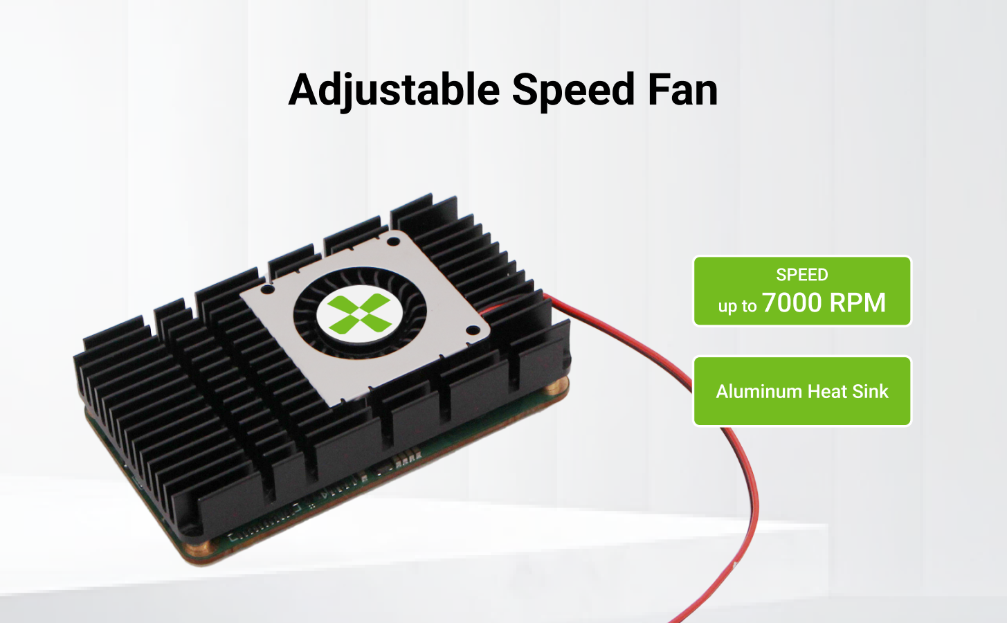 Radxa Heatsink 7012B, Designed for Radxa CM3I, Adjustable Fan Speed, Easy to Install and Remove. — reference image 3