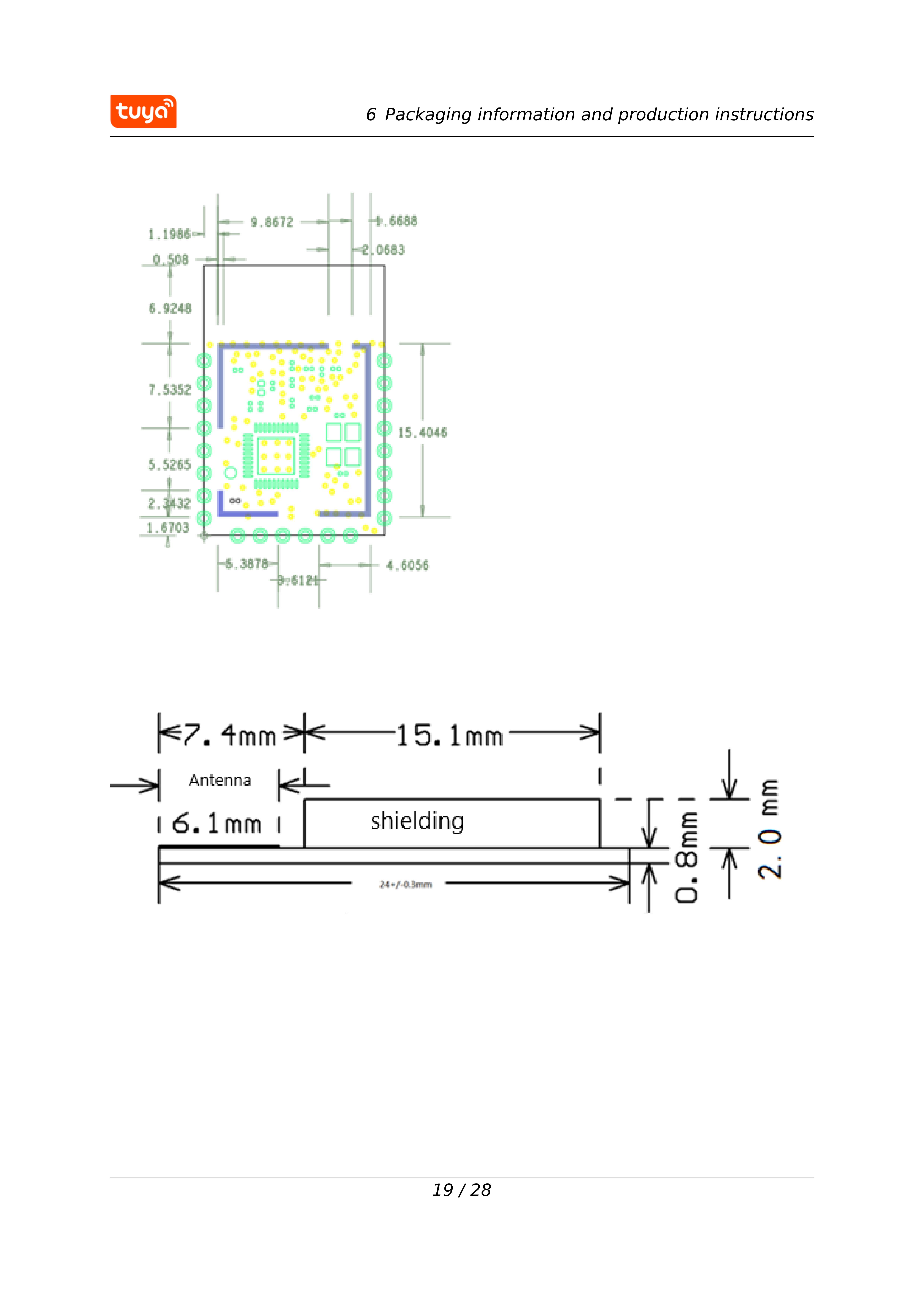 Tuya WBR3 Module Wi-Fi/Bluetooth RTL8720CF Chip Low Power Embedded wbr3 Serial Transmission Module — reference image 19
